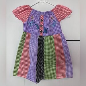 Handmade Kids Dress with Embroidered Details